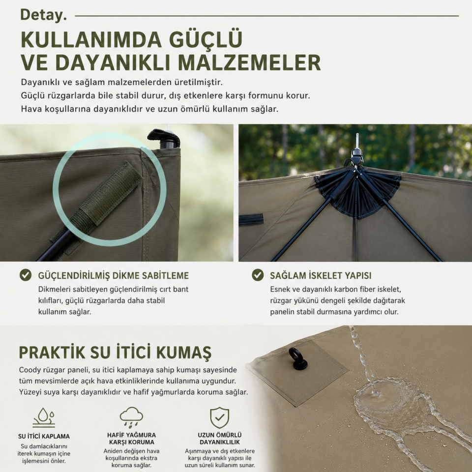 Coody Rüzgar Koruma Paneli