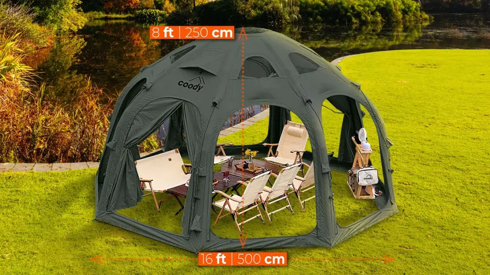 Coody Aurora Dome Şişme Çadır 19.63 m²