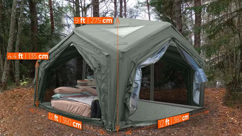 Coody Hub Shelter Şişme Kamp Çadırı | 11.5 m²